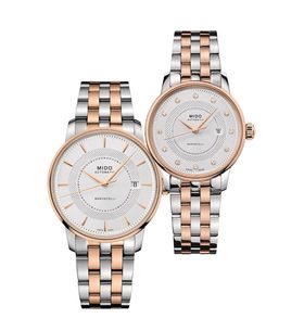 SET MIDO BARONCELLI SIGNATURE M037.407.22.031.01 A M037.207.22.036.01 - HODINKY PRO PÁRY - HODINKY