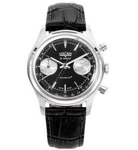 VULCAIN CHRONOGRAPH 70'S - BLACK / SILVER - CHRONOGRAPH 1970'S - ZNAČKY