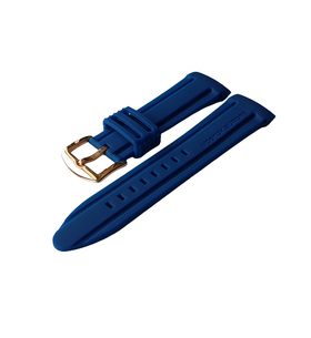 MODRÝ ŘEMÍNEK VOSTOK EUROPE 24MM PRO MODELY ALMAZ - ZLATÁ SPONA - ŘEMÍNKY - OSTATNÍ