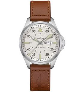 HAMILTON KHAKI AVIATION PILOT DAY DATE AUTO H64635550 - KHAKI AVIATION - BRANDS