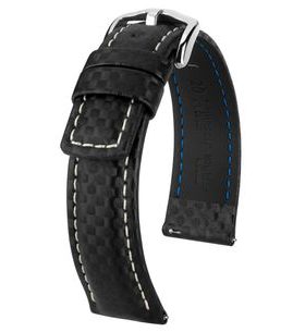 ŘEMÍNEK HIRSCH CARBON - ČERNÝ - STRAPS - ACCESSORIES