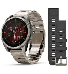 GARMIN FENIX® 8 – 47 MM, AMOLED SAPPHIRE, TITANIUM, ODVĚTRÁVANÝ TITANOVÝ NÁRAMEK 010-02904-40 - FENIX 8 47MM - ZNAČKY