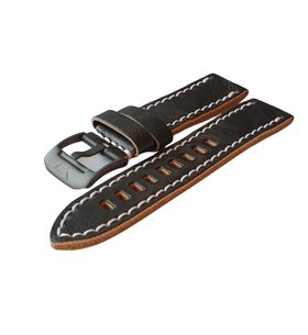 KOŽENÝ ŘEMÍNEK VOSTOK EUROPE 22MM PRO ALMAZ NH35A-320C257 - ČERNÁ SPONA - ŘEMÍNKY - OSTATNÍ