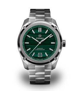 FORMEX ESSENCE FORTYONE AUTOMATIC CHRONOMETER MALACHITE STEEL BRACELET 0334.1.6690.100 - ESSENCE - ZNAČKY