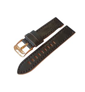 KOŽENÝ ŘEMÍNEK VOSTOK EUROPE 22MM PRO ALMAZ NH35A-320B259 - ZLATÁ SPONA - ŘEMÍNKY - OSTATNÍ