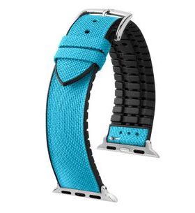 ŘEMÍNEK HIRSCH ARNE PRO APPLE WATCH - TYRKYSOVÝ - ŘEMÍNKY - OSTATNÍ
