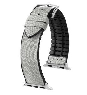ŘEMÍNEK HIRSCH ARNE PRO APPLE WATCH - ŠEDÝ - ŘEMÍNKY - OSTATNÍ