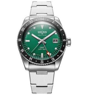 VULCAIN SKINDIVER GMT - GREEN - SKINDIVER NAUTIQUE - ZNAČKY