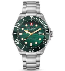 SWISS MILITARY HANOWA OFFSHORE DIVER GREEN WATER SMWGH0005804 - SWISS MILITARY HANOWA - BRANDS