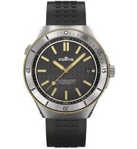 FORTIS MARINEMASTER M-44 BLACK RESIN GOLD COSC LIMITED EDITION F8120015 - MARINEMASTER - BRANDS