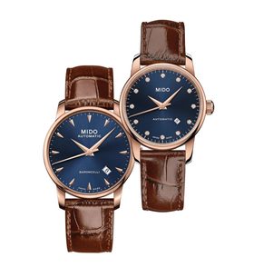 SET MIDO BARONCELLI MIDNIGHT BLUE M8600.3.15.8 A M7600.3.65.8 - HODINKY PRO PÁRY - HODINKY