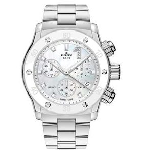 EDOX CO-1 CHRONOLADY QUARTZ CHRONOGRAPH 10255-3BM-NADN - HODINKY