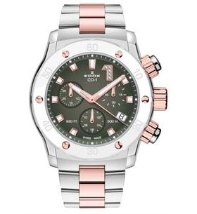 EDOX CO-1 CHRONOLADY QUARTZ CRONOGRAF 10255-357RBM-VIDR - CEASURI