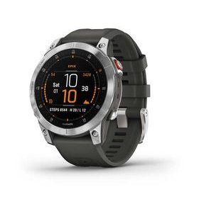 GARMIN EPIX™ PRO GLASS, SILVER/ GRAY SILICONE BAND - 010-02582-01 - EPIX - ZNAČKY