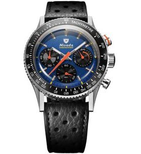 NIVADA GRENCHEN CHRONOKING MECAQUARTZ RACING BLUE - INTER. BEZEL - CHRONOMASTER - ZNAČKY