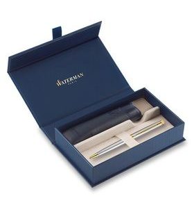 DÁRKOVÁ SADA KULIČKOVÉ PERO WATERMAN HÉMISPHÈRE ESSENTIAL STAINLESS STEEL GT S POUZDREM 1507/2920373 - BALLPOINT PENS - ACCESSORIES