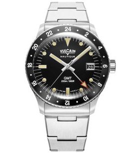 VULCAIN SKINDIVER GMT - BLACK LUMINOVA BEIGE - SKINDIVER NAUTIQUE - ZNAČKY
