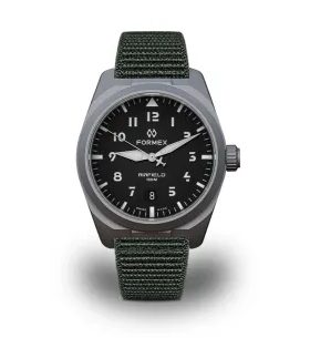 FORMEX AIRFIELD AUTOMATIC JET BLACK KHAKI GREEN NYLON-VELCRO 0661.1.6526.877 - FIELD AUTOMATIC - MĂRCI