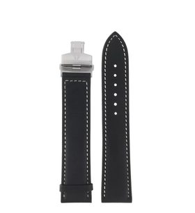 LEATHER STRAP JUNKERS 22MM - BLACK/BUTTERFLY BUCKLE - STRAPS - ACCESSORIES