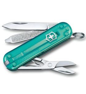 VICTORINOX CLASSIC SD TRANSPARENT COLORS TROPICAL SURF KNIFE - POCKET KNIVES - ACCESSORIES