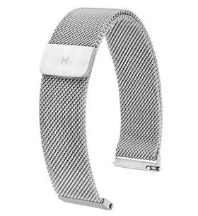 ŘEMÍNEK HIRSCH MILANAISE - STŘÍBRNÝ - STRAPS - ACCESSORIES