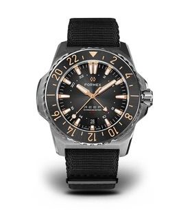 FORMEX REEF GMT AUTOMATIC CHRONOMETER BLACK DIAL WITH ROSE GOLD - REEF - ZNAČKY