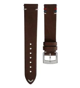 KOŽENÝ ŘEMÍNEK BIATEC | HNĚDÝ TRIKOLORA - 20 MM - STRAPS - ACCESSORIES