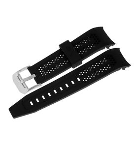 SILIKONOVÝ ŘEMÍNEK VOSTOK EUROPE PRO ATOMIC AGE - ČERNÝ/LESKLÁ SPONA - ŘEMÍNKY - OSTATNÍ