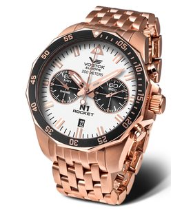 VOSTOK EUROPE N-1 ROCKET CHRONO LINE 6S21-225B619B - ROCKET N-1 - ZNAČKY