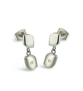 NÁUŠNICE S DIAMANTY BOCCIA TITANIUM 05014-03 - EARRING - ACCESSORIES