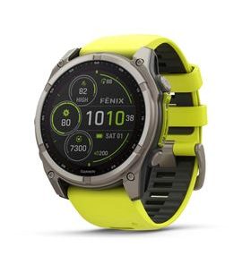 FENIX® 8 – 51 MM, SOLAR, SAPPHIRE SAPPHIRE, TITANIUM S YELLOW/GRAPHITE SILIKONOVÝM ŘEMÍNKEM 010-02907-21 - FENIX 8 51MM - ZNAČKY