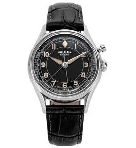 VULCAIN CRICKET CLASSIQUE 36 MM - BLACK/KHAKI NUMBERS - CRICKET CLASSIQUE - ZNAČKY