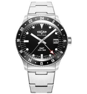VULCAIN SKINDIVER GMT - BLACK LUMINOVA BEIGE WHITE - SKINDIVER NAUTIQUE - ZNAČKY