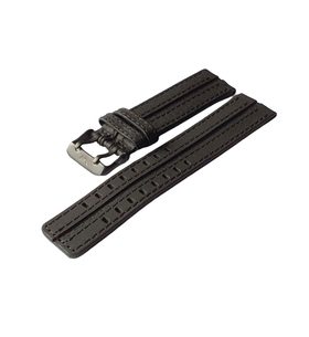 ČERNÝ KOŽENÝ ŘEMÍNEK VOSTOK EUROPE PRO EXPEDITION COMPACT NH35-592C556 - ČERNÁ SPONA - ŘEMÍNKY - OSTATNÍ