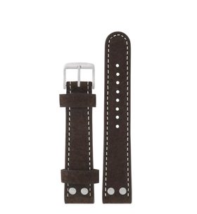 JUNKERS LEATHER STRAP 20MM - BROWN/TWO RIVETS - STRAPS - ACCESSORIES