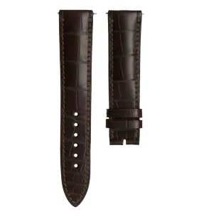 KOŽENÝ ŘEMÍNEK BIATEC | HNĚDÝ Z PRAVÉHO ALIGÁTORA - 20 MM - STRAPS - ACCESSORIES