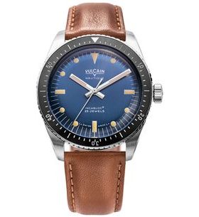 VULCAIN SKINDIVER NAUTIQUE BLUE WITH KHAKI BROWN LUM - SKINDIVER NAUTIQUE - ZNAČKY