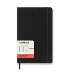 DIÁŘ MOLESKINE 2023-24 18MĚSÍČNÍ ČERNÝ - DENNÍ - TVRDÉ DESKY - L 1206/5701017 - DIÁŘE A ZÁPISNÍKY - OSTATNÍ