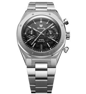 NIVADA GRENCHEN F77 CHRONO MECAQUARTZ CARBON 38 MM - F77 - ZNAČKY
