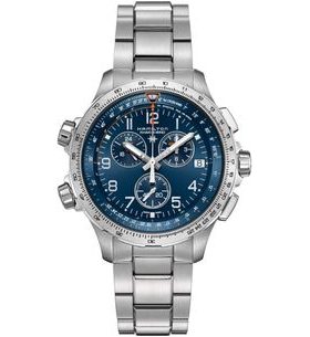 HAMILTON KHAKI AVIATION X-WIND GMT CHRONO QUARTZ H77922141 - KHAKI AVIATION - ZNAČKY