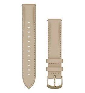 GARMIN ŘEMÍNEK QUICK RELEASE 18 MM LIGHT SAND KŮŽE, PŘEZKA CREAM GOLD 010-12932-60 - ŘEMÍNKY - OSTATNÍ