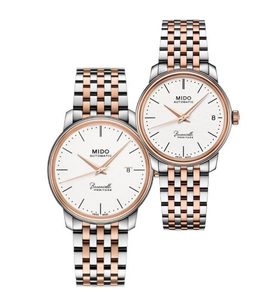 SET MIDO BARONCELLI HERITAGE M027.407.22.010.00 A M027.207.22.010.00 - HODINKY PRO PÁRY - HODINKY