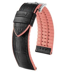 ŘEMÍNEK HIRSCH ANDY - ČERNO-RŮŽOVÝ - STRAPS - ACCESSORIES