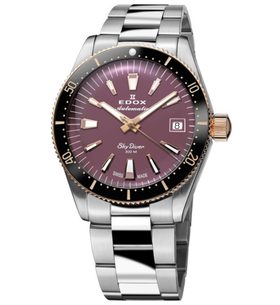 EDOX SKYDIVER 38 DATE AUTOMATIC 80131-357RNRM-VIO - SKYDIVER - ZNAČKY
