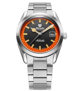 NIVADA GRENCHEN SUPER ANTARCTIC BLACK & ORANGE - 38 MM DATE - ANTARCTIC - ZNAČKY