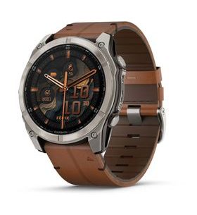 ENIX® 8 – 51 MM, AMOLED SAPPHIRE, CARBON GREY DLC S CHESTNUT KOŽENÝM ŘEMÍNKEM 010-02905-40 - FENIX 8 51MM - ZNAČKY