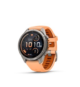 GARMIN FENIX® 9 - 43 MM, TITANIUM SHELL PINK / AUTUMN ORANGE 010-04335-01 - FENIX 9 PRO INREACH - ZNAČKY