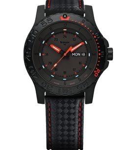 Traser P6600 Red Combat, Leather