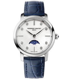 FREDERIQUE CONSTANT SLIMLINE LADIES MOONPHASE QUARTZ FC-206MPWD1S6 - SLIMLINE LADIES - ZNAČKY