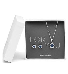 DÁRKOVÁ SADA NÁHRDELNÍK + NAUŠNICE BERING ARCTIC SYMPHONY 427-707-BLUE - NECKLACES - ACCESSORIES